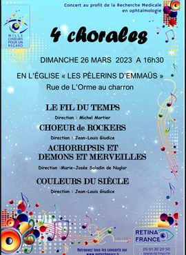 Concert pour RETINA FRANCE Mille Chœurs pour un regard