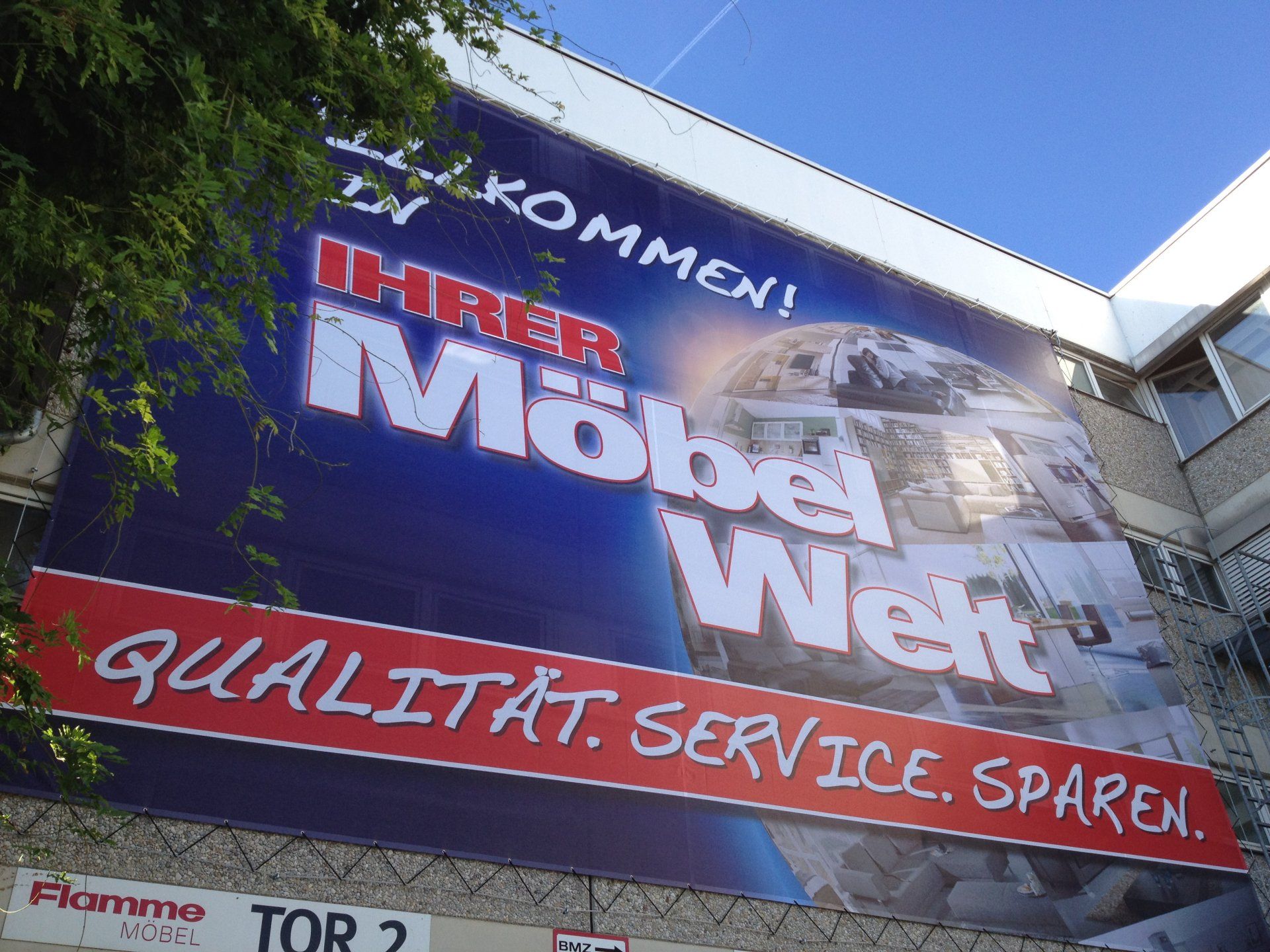 Bauzaunbanner Netz Banner BlowUp Fassadenwerbung