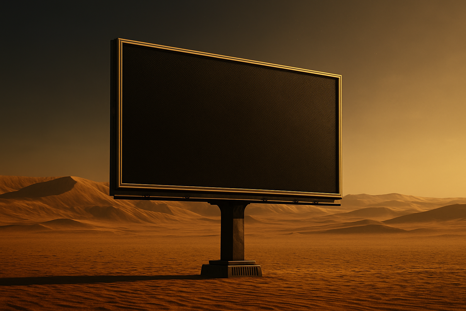 billboard in the desert