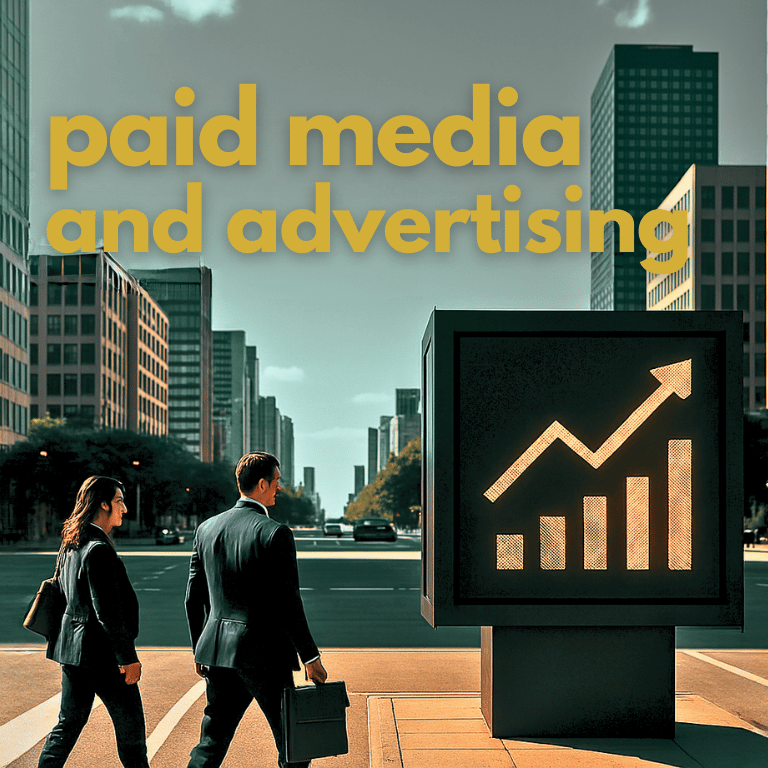 Digital advertising services including social media, search engine, and display ads.