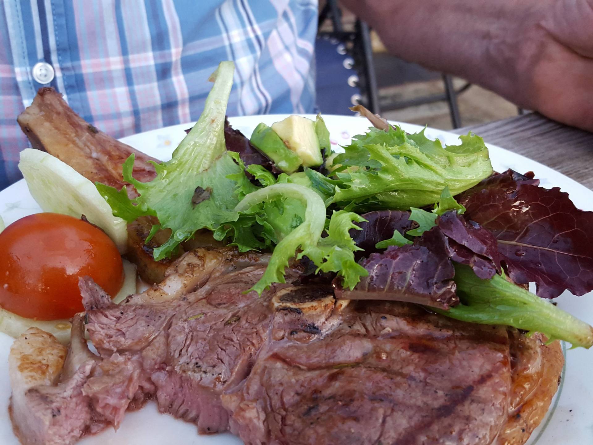 Troutsdale Farm Shropshire Breed lamb on the BBQ