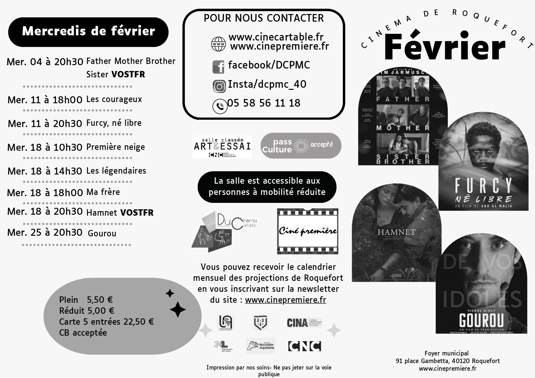 Programme recto février Roquefort