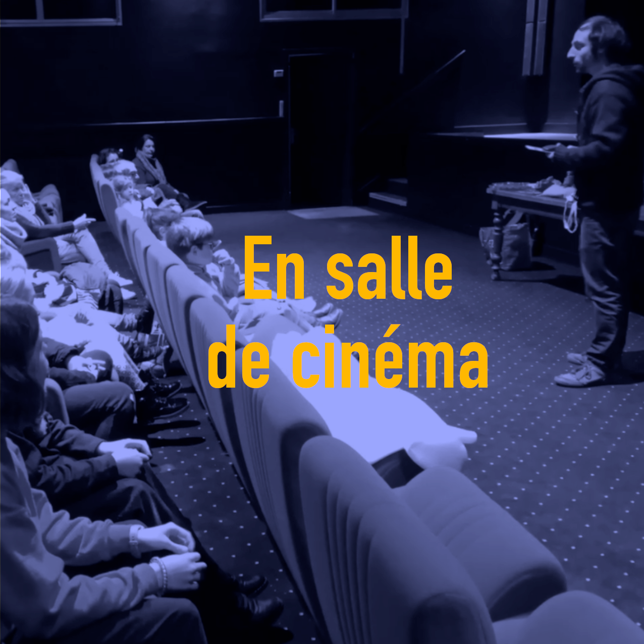 Bouton en salle de cinéma