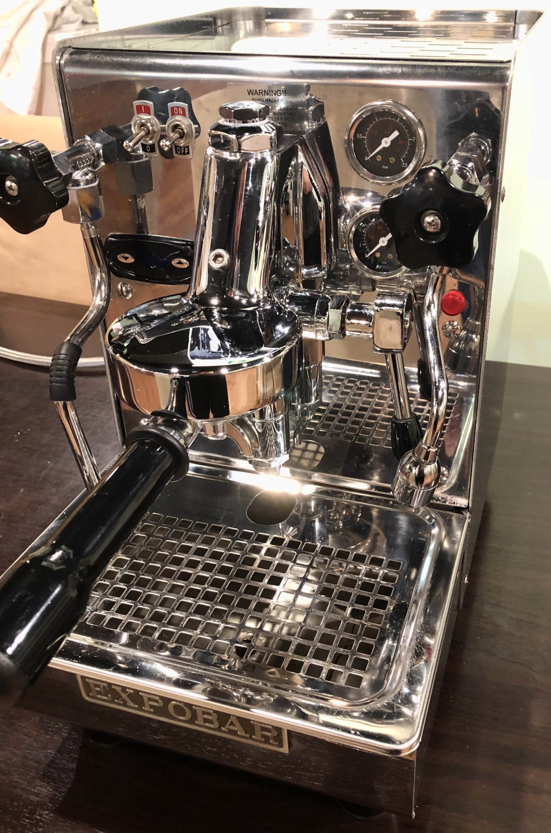 Reconditioned Semi Automatic 1 Group Espresso Coffee Machine Expobar 1 Group Semi Automatic Traditional Espresso Coffee Machine