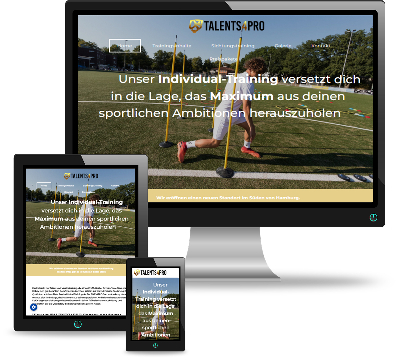 Responsive Website erstellen Ansicht