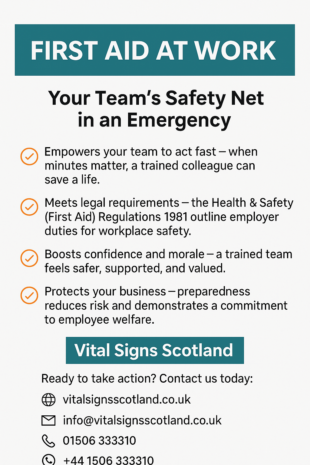 The importance of having trained first aiders in the workplace