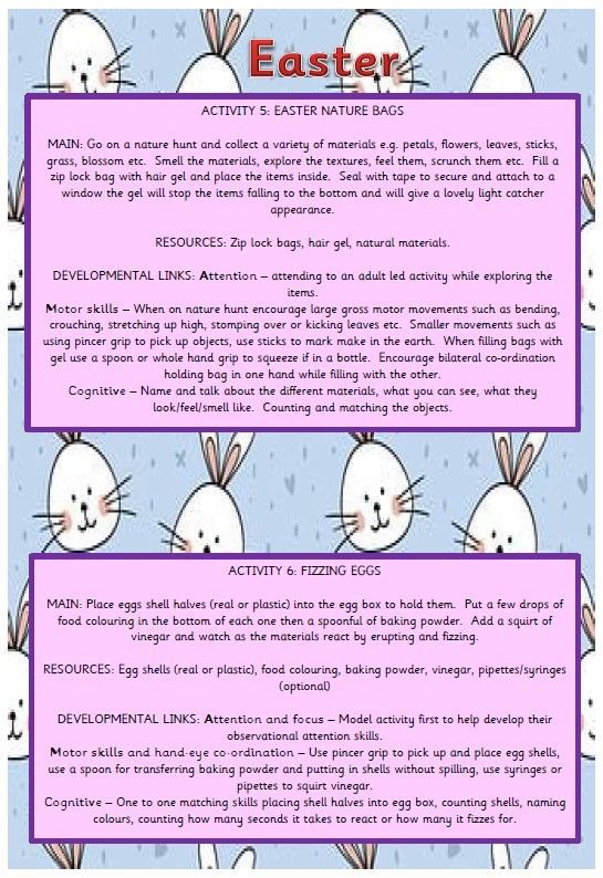 An icon for an information sheet on sensory easter 3 activities