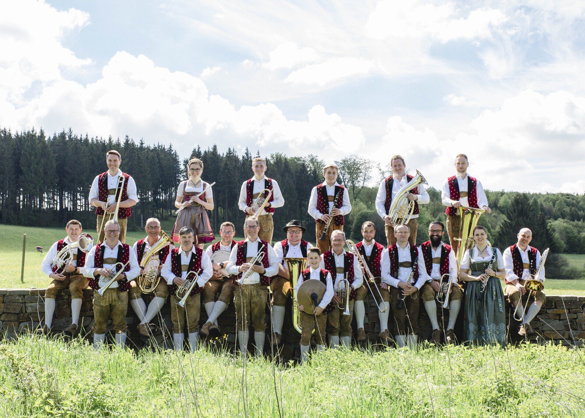 Aufstellung Engelgauer Musikanten
