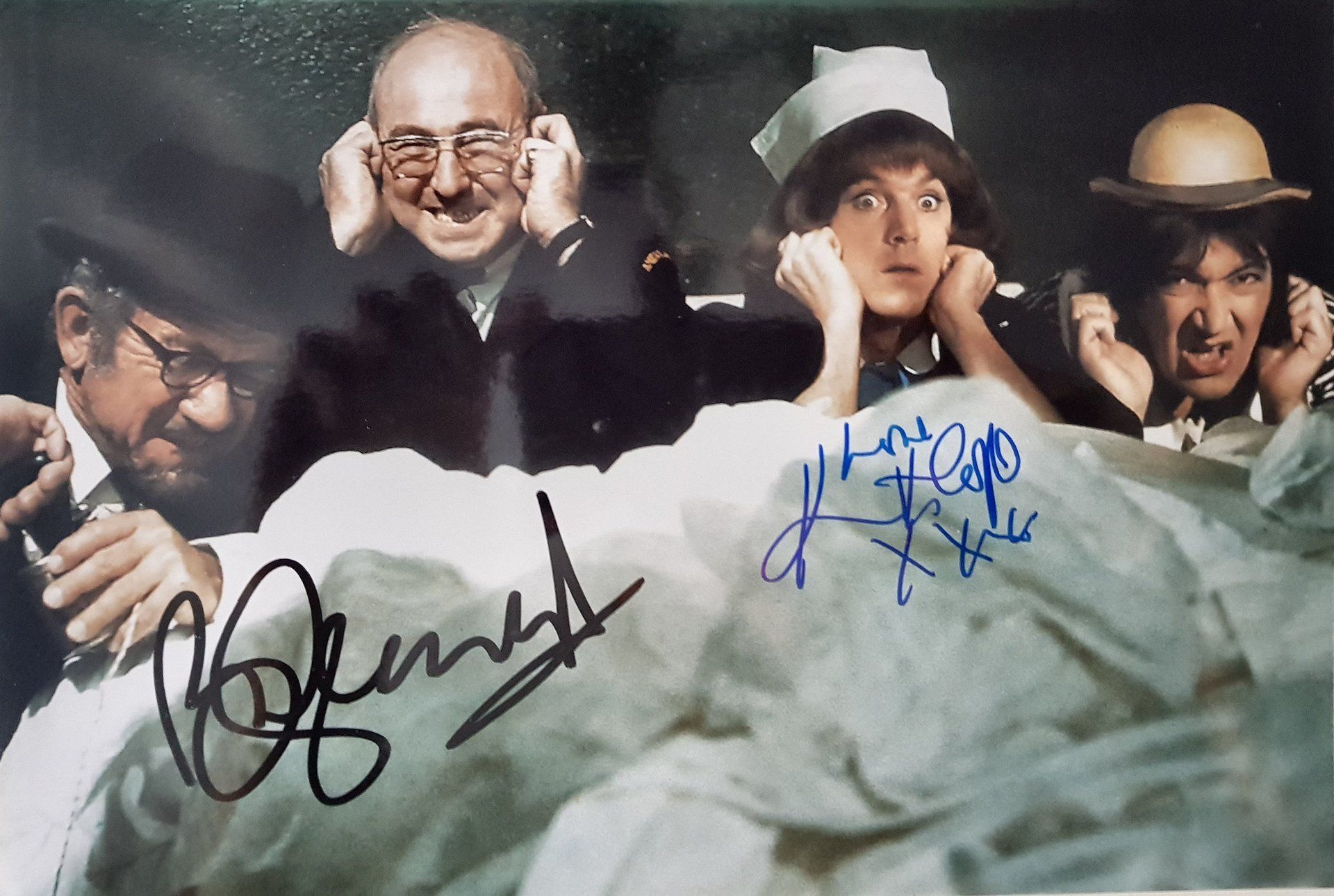 Bill Maynard & Kenneth Cope Carry On Matron signed
