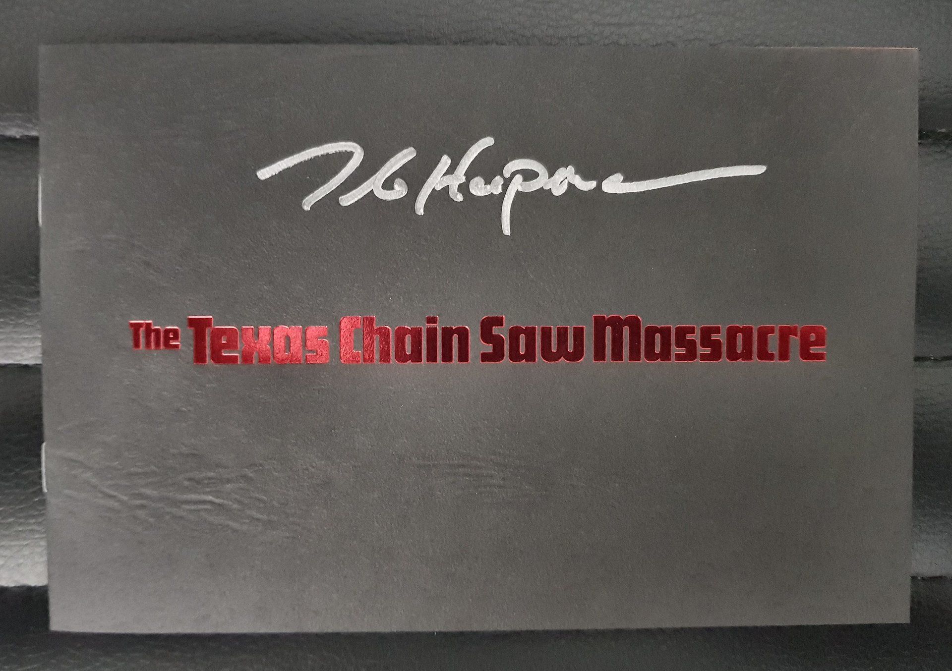 Tobe Hooper (Director/Writer) signed special edition DVD booklet.