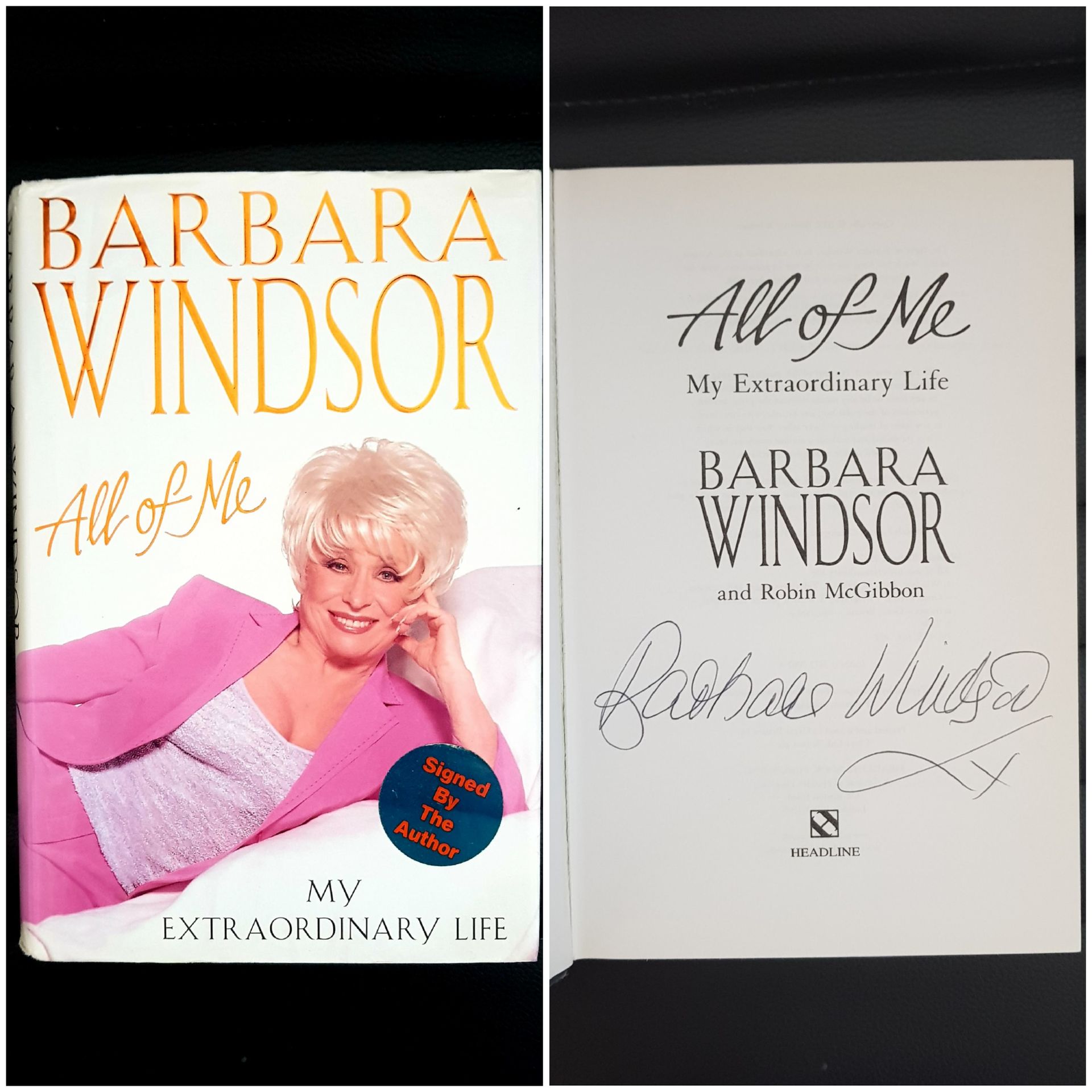 Barbara Windsor All Of Me Signed Book