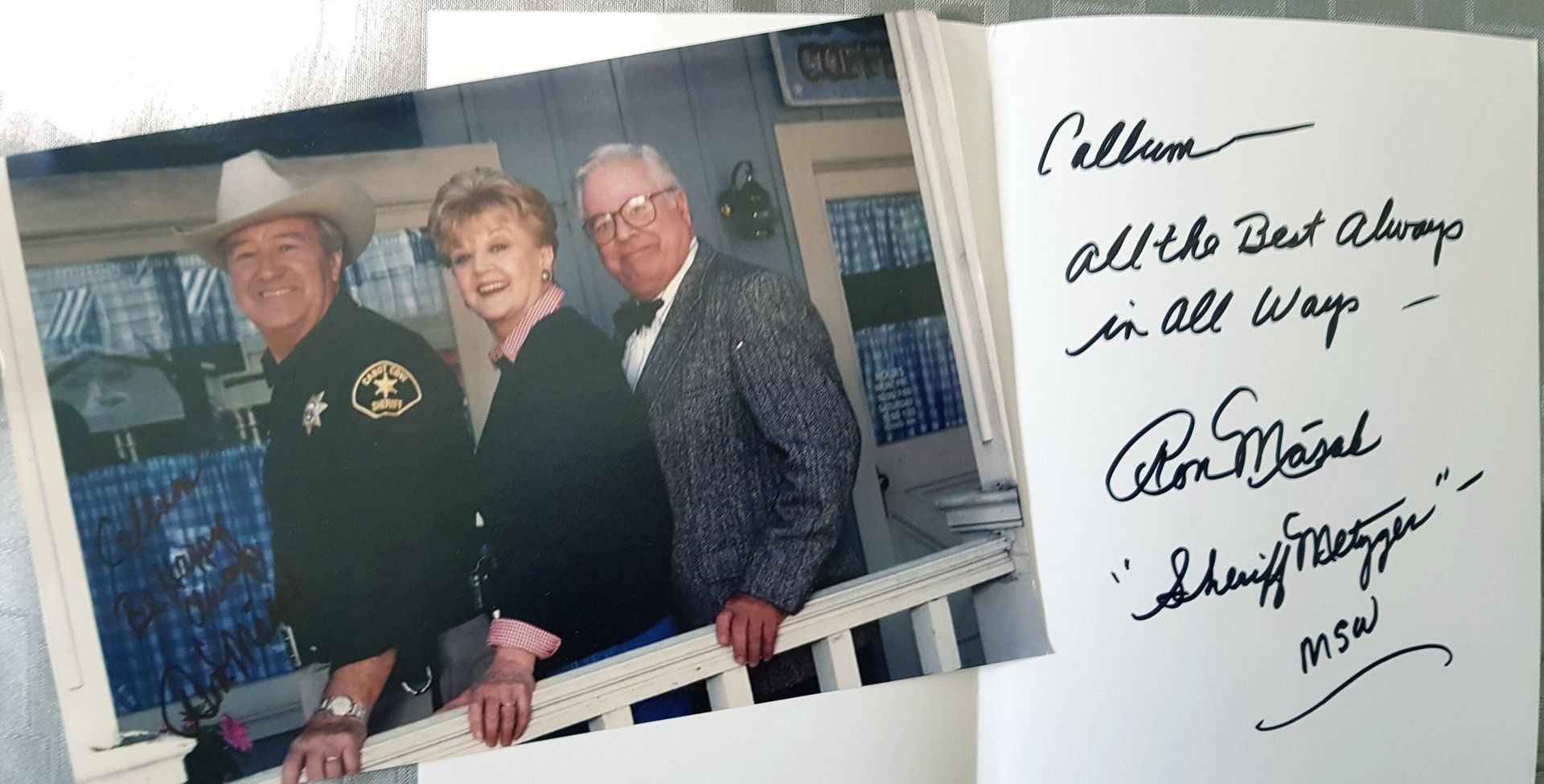 Ron Masak Signed 2018 - Murder, She Wrote