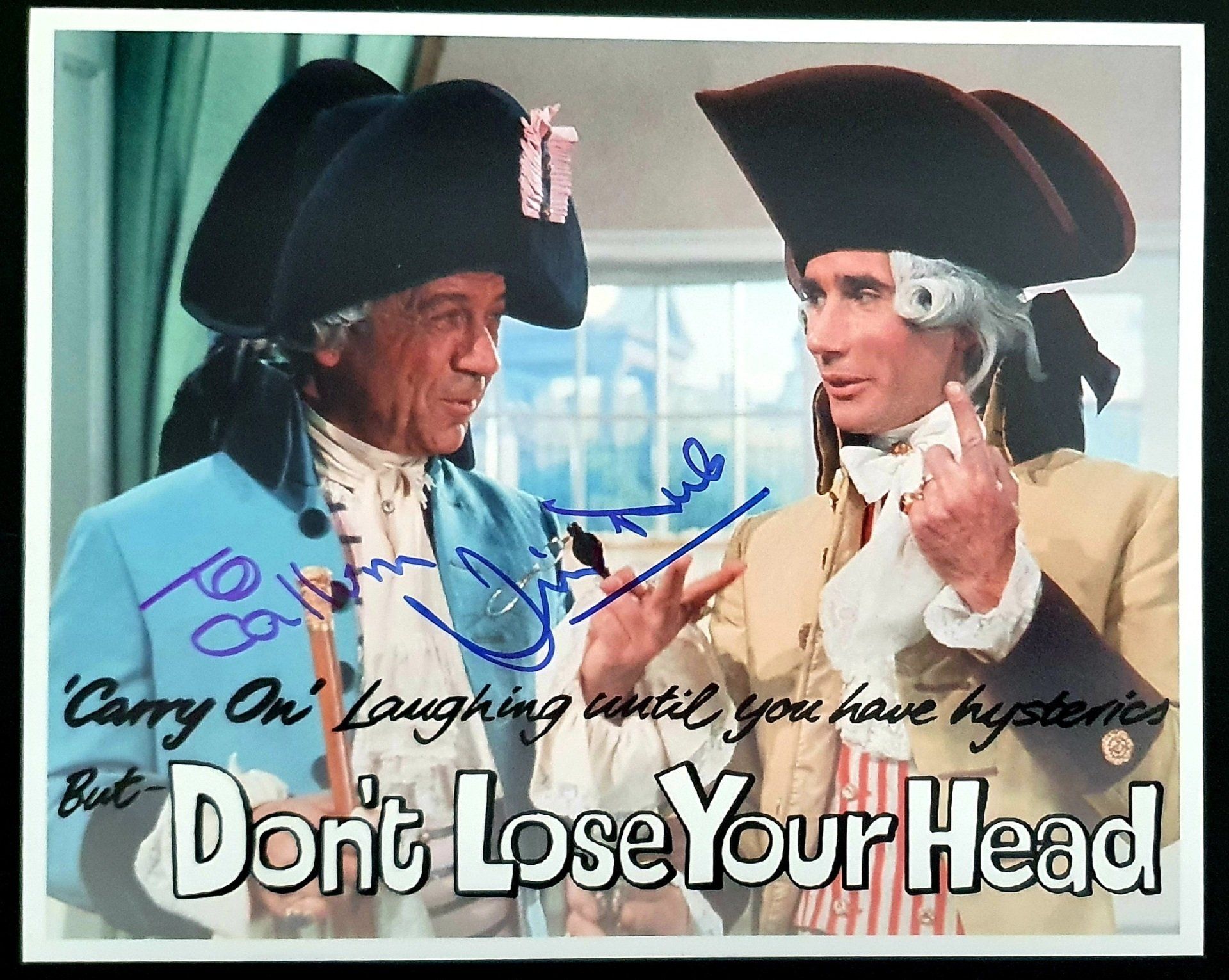 Carry On Don't Lose Your Head signed