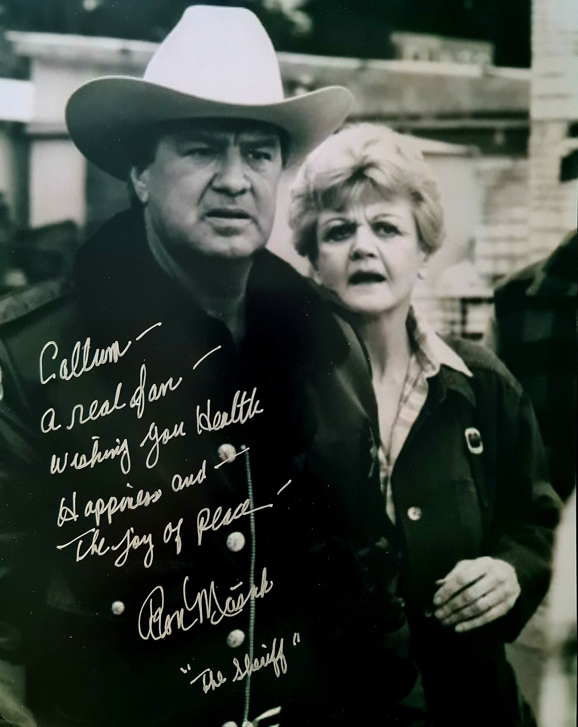 Ron Masak Murder, She Wrote' signed picture.