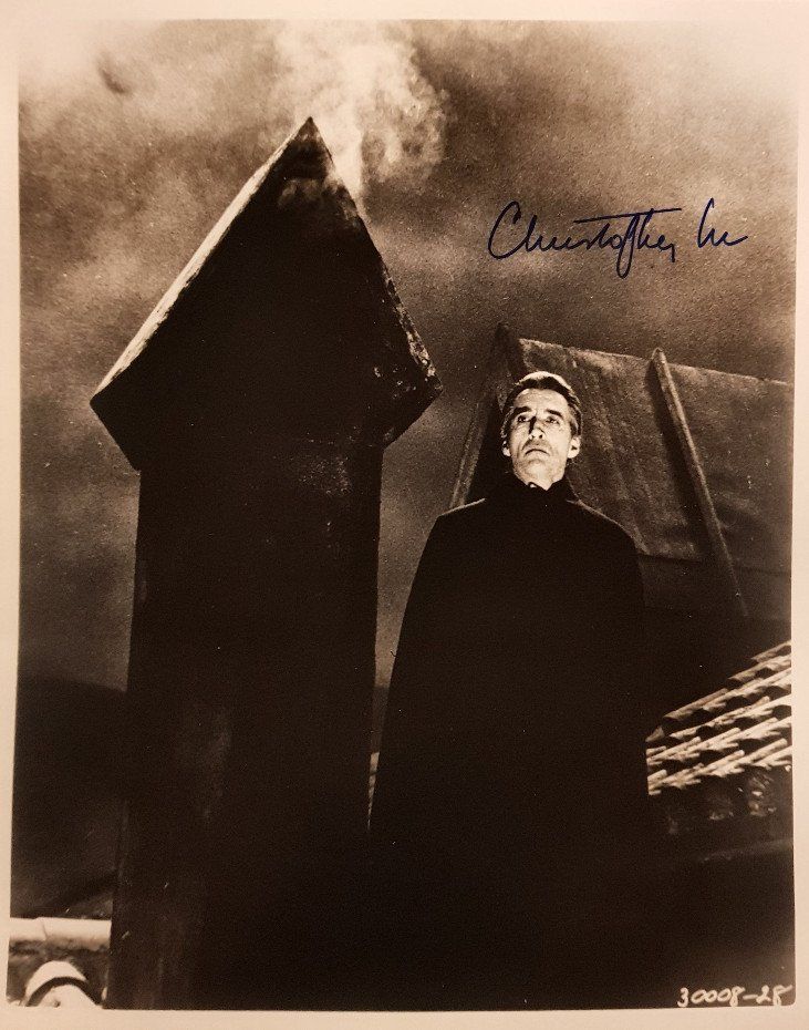 Christopher Lee Dracula Signed