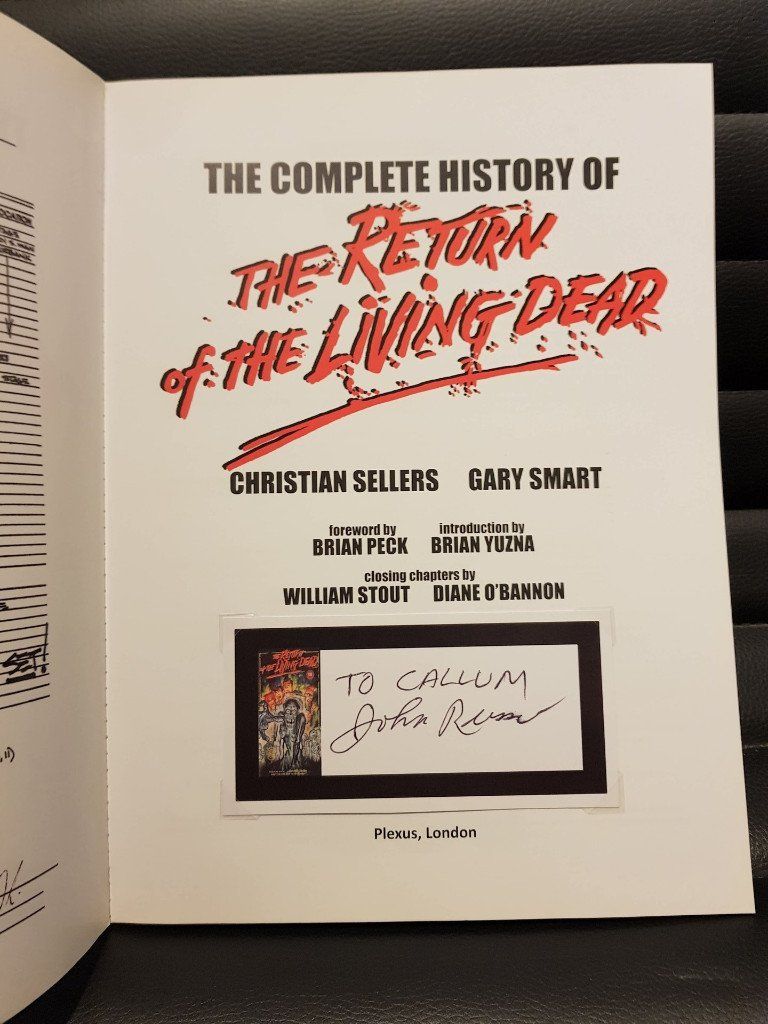 Return of The Living Dead Signed
