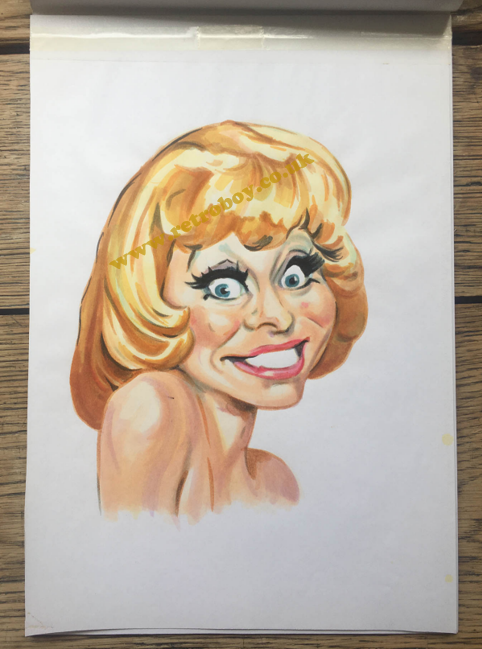 Barbara Windsor original caricature - Carlton Home Entertainment / Granada Ventures (2003)