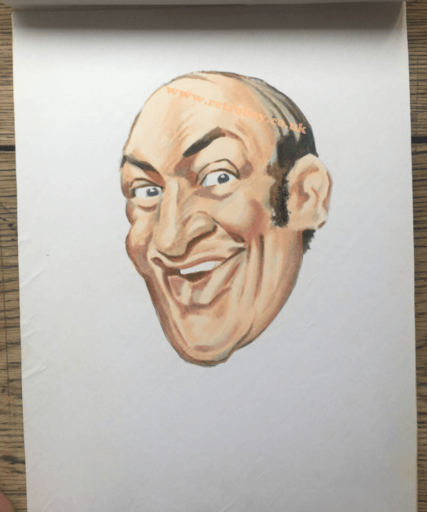Bernard Bresslaw original caricature - Carlton Home Entertainment / Granada Ventures (2003)