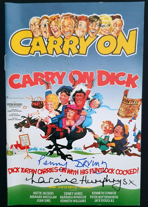Penny Irving Carry On Dick Signed