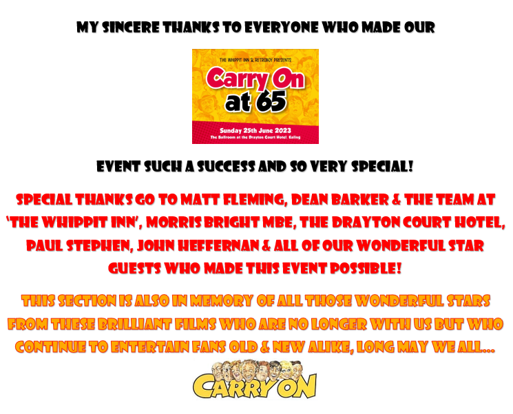 Carry On At 65 Event, London 2023