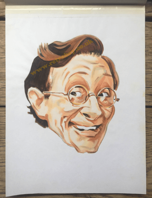 Charles Hawtrey original caricature - Carlton Home Entertainment / Granada Ventures (2003)