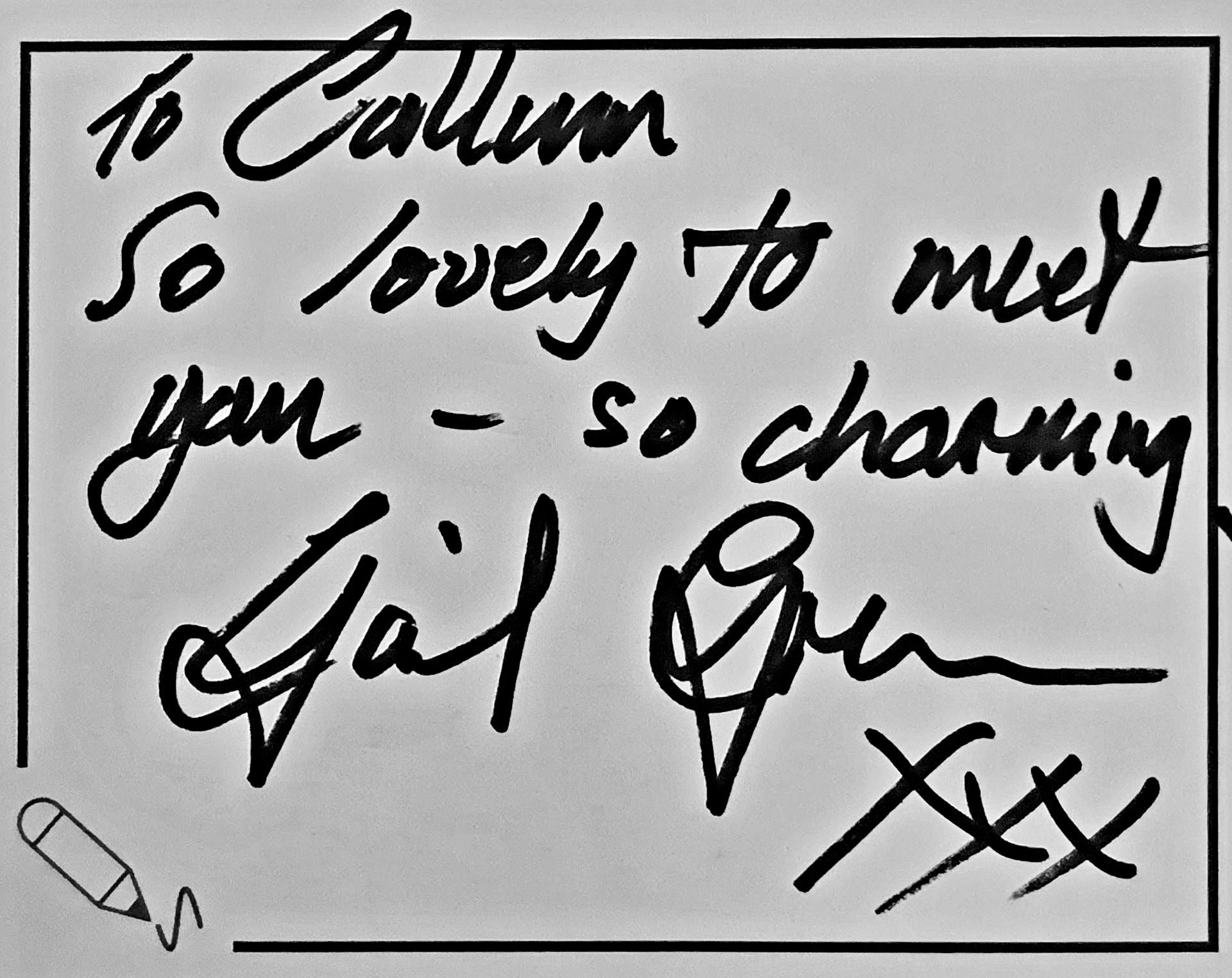 Gail Grainger autograph