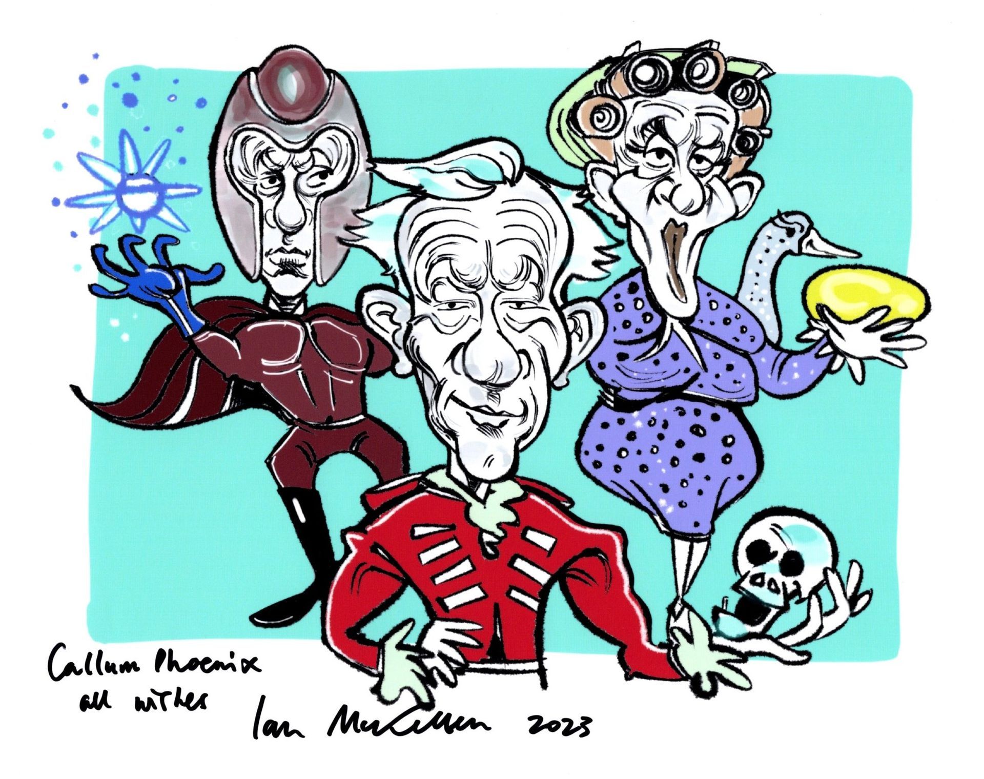 Sir Ian McKellen Caricature