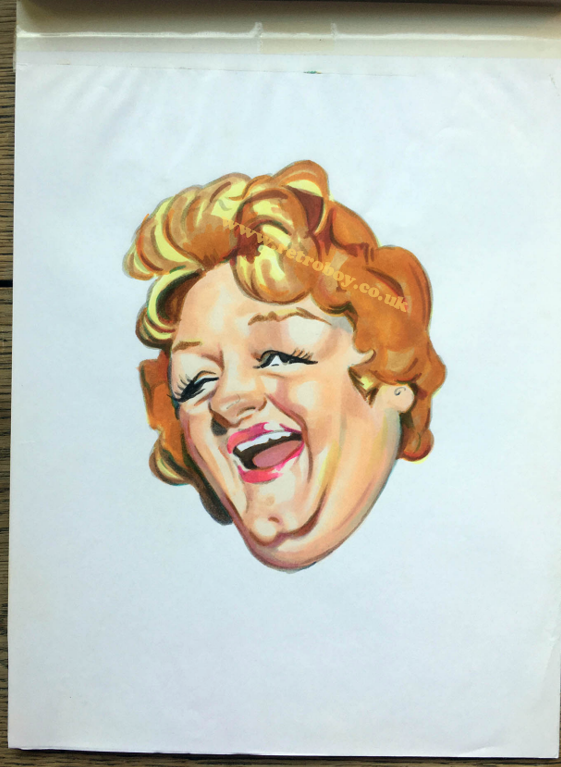 Joan Sims original caricature - Carlton Home Entertainment / Granada Ventures (2003)