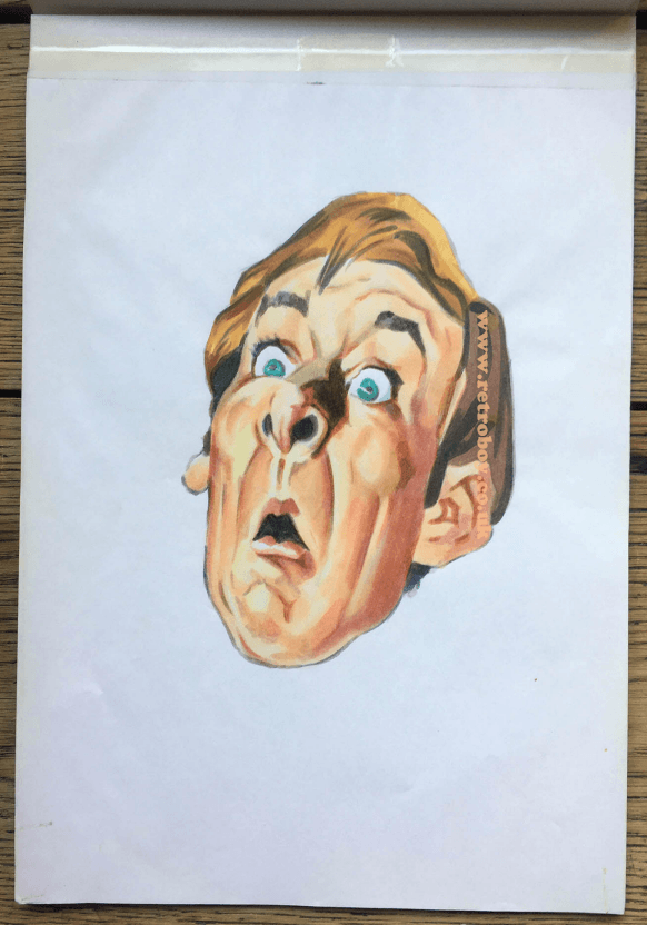 Kenneth Williams original caricature - Carlton Home Entertainment / Granada Ventures (2003)