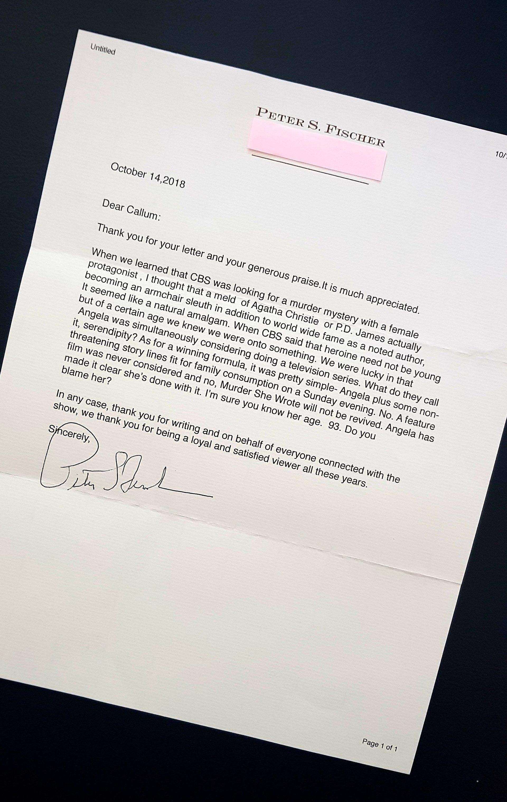 Peter S. Fischer Interview