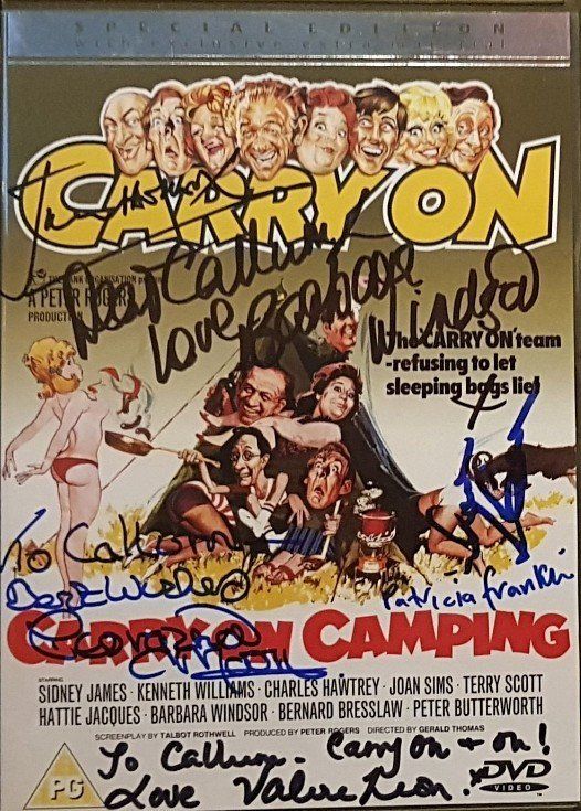 Carry On Camping signed
