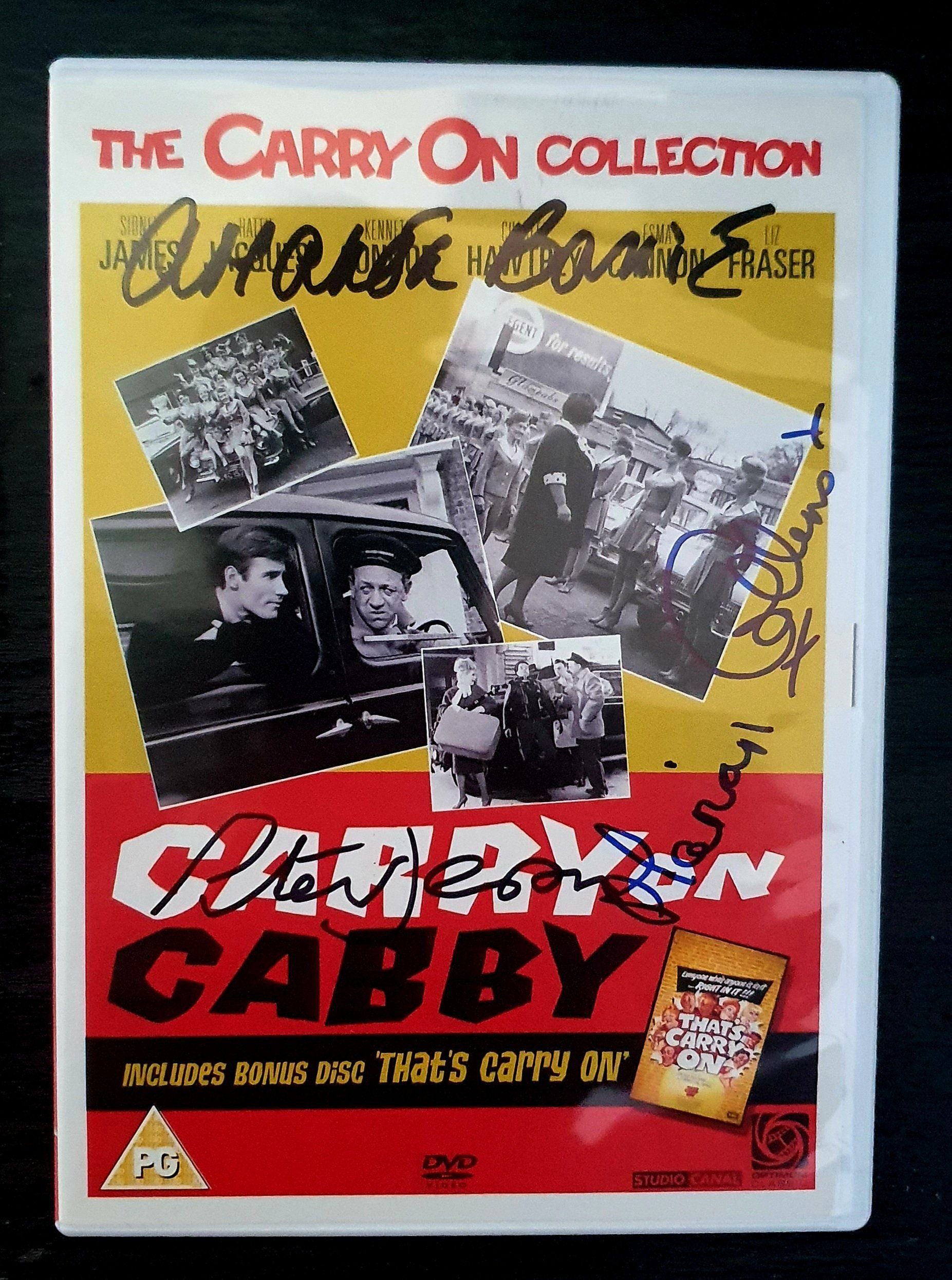 Carry On Cabby DVD signed