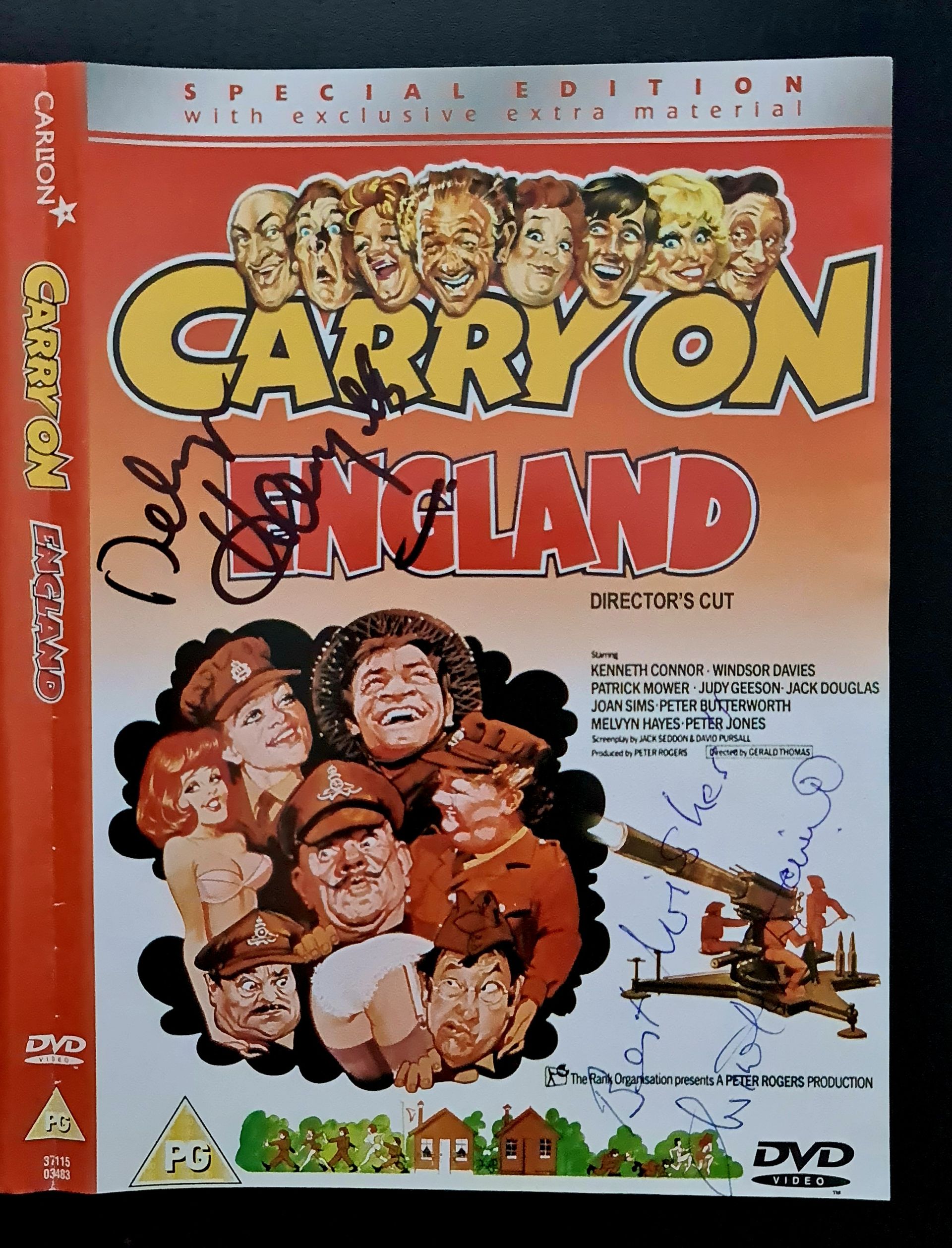 Windsor Davies Carry On England signed