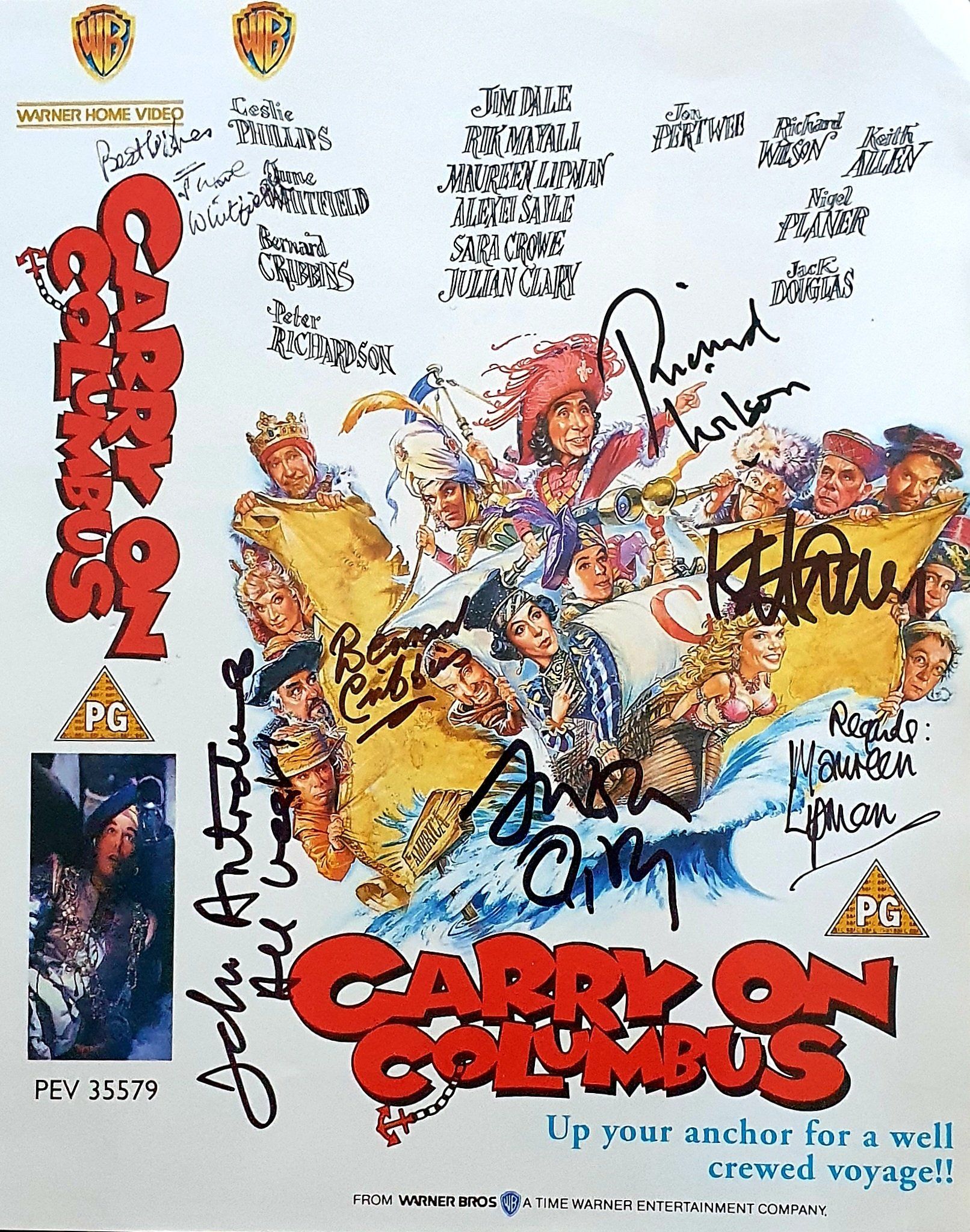 Carry On Columbus poster signed