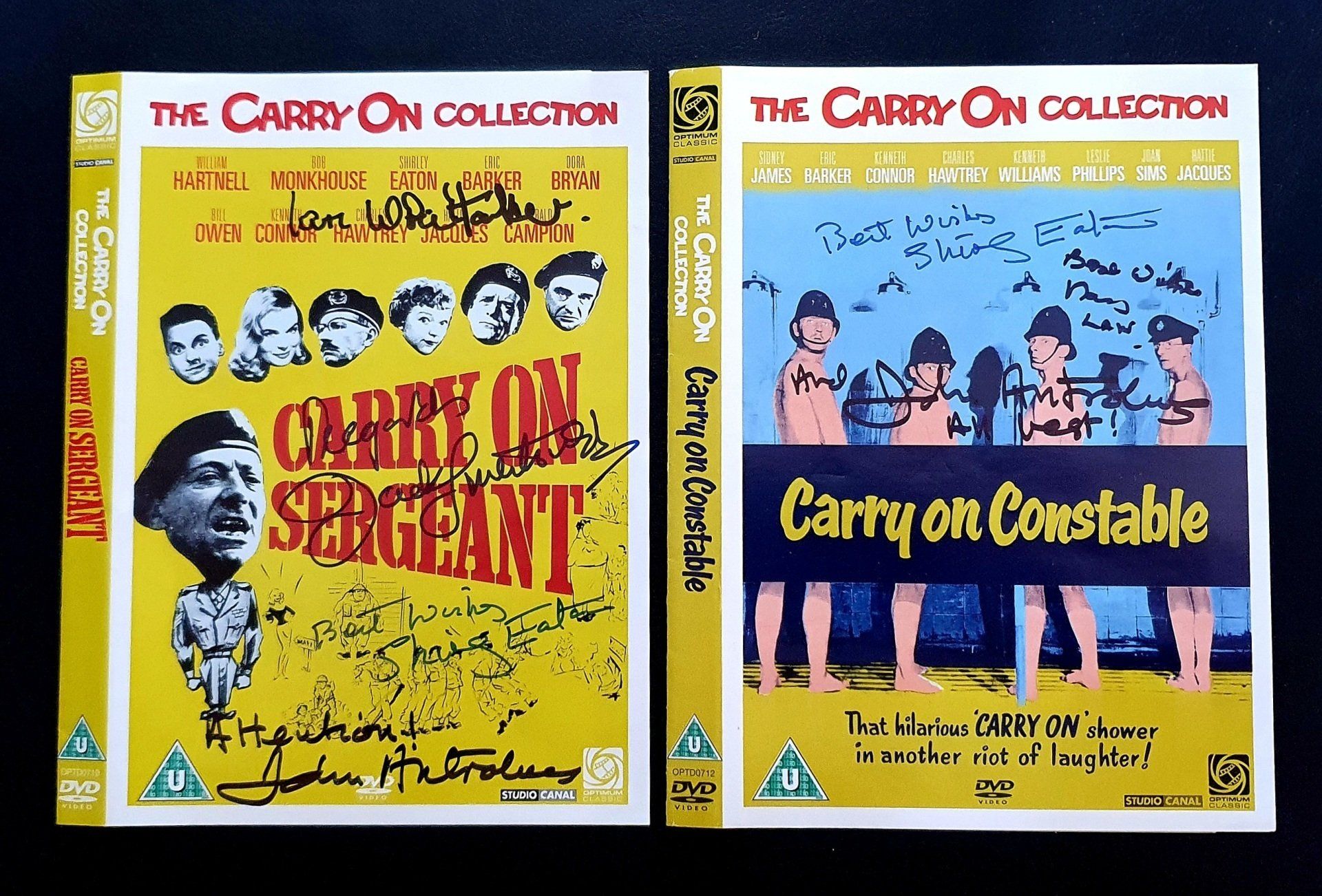 John Antrobus signed Carry On films