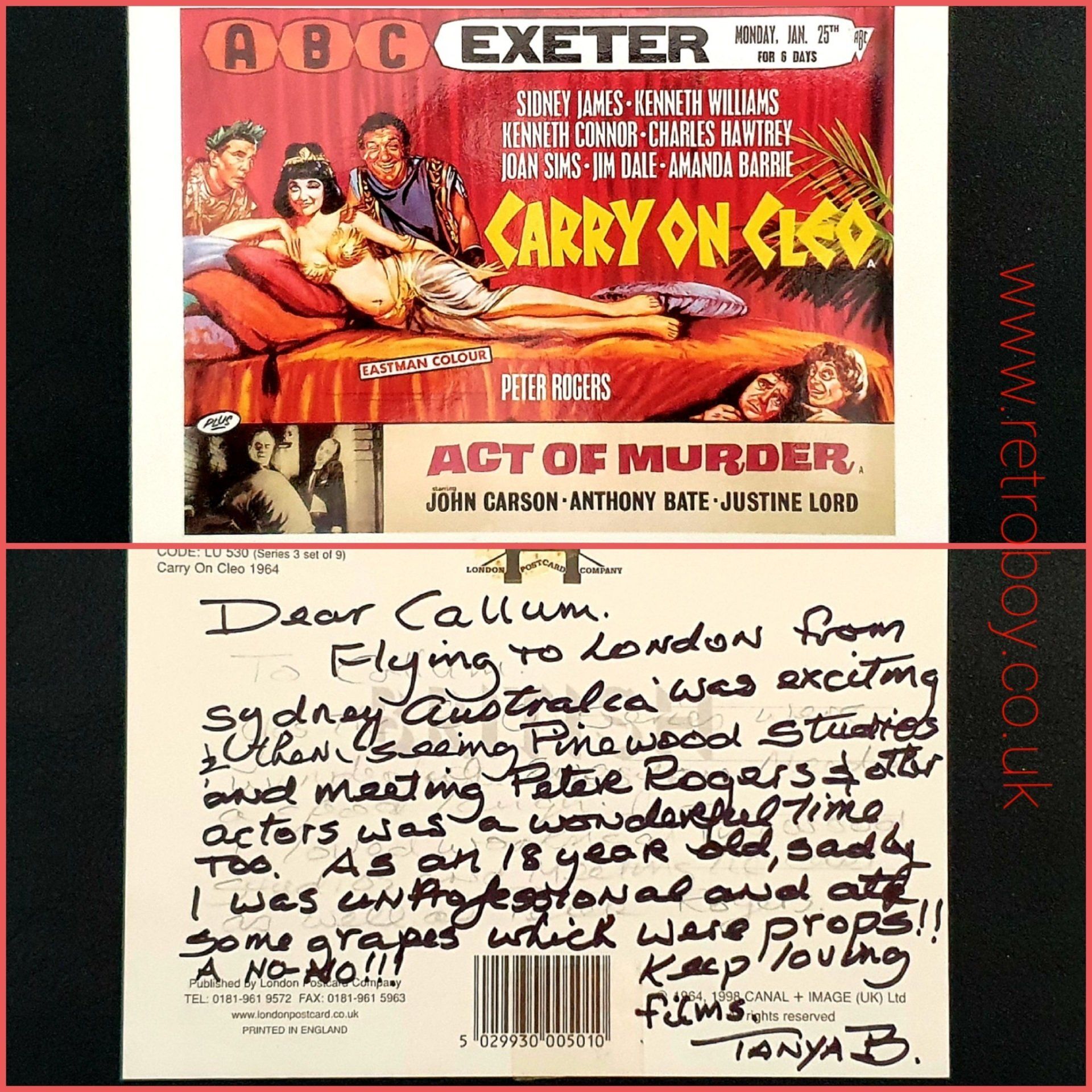 Tanya Binning Carry On Cleo signed