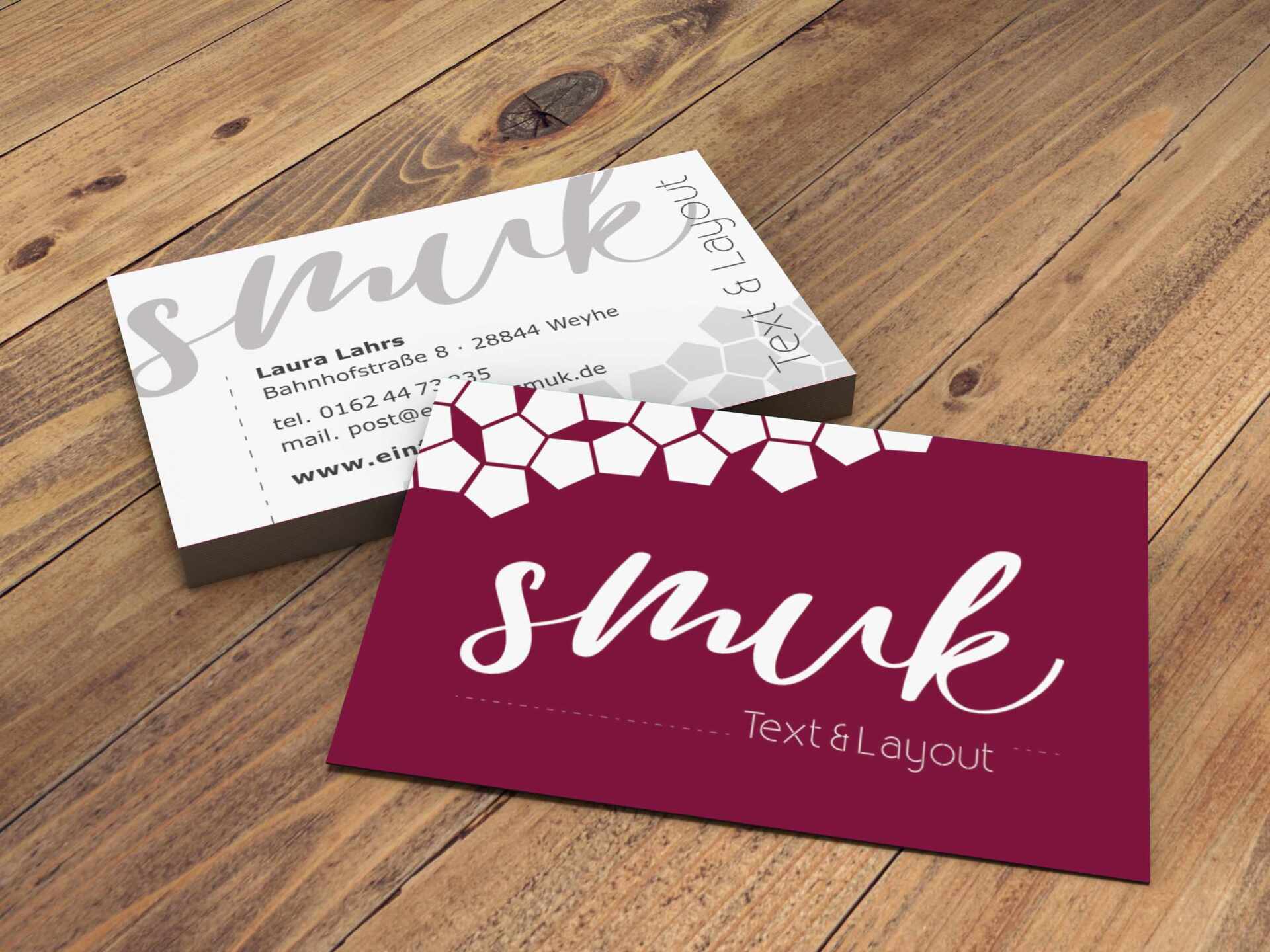 Referenz Visitenkarte