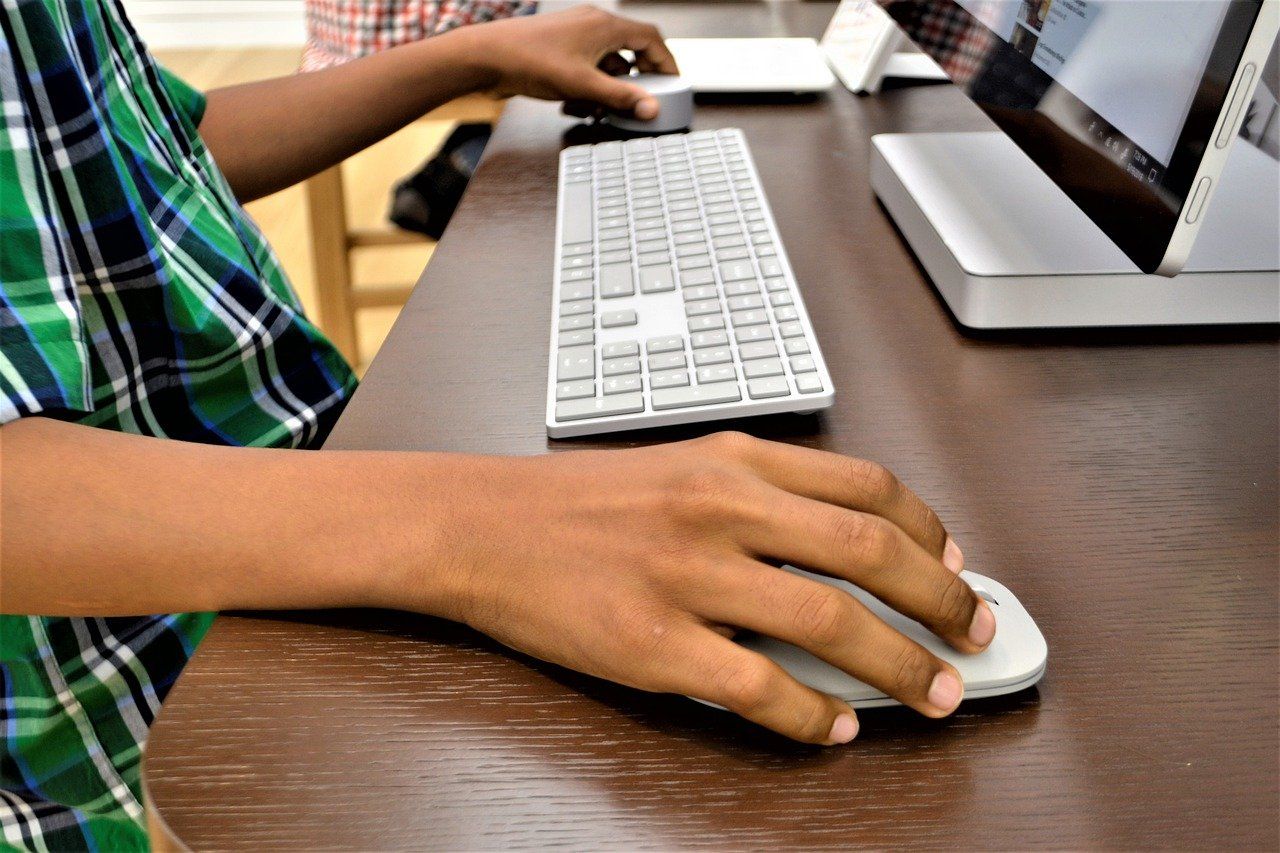 Child on computer