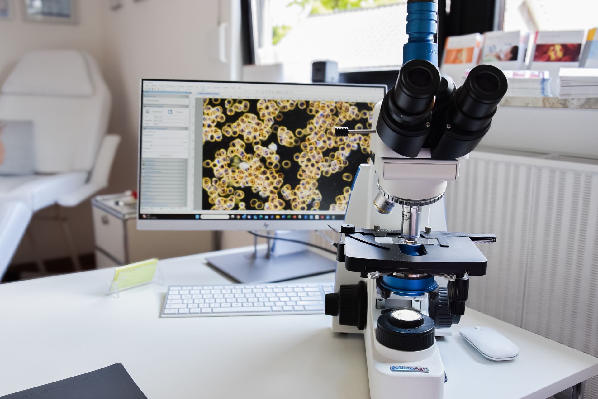 Dunkelfeldmikroskop Dunkelfeldmikroskop für Dunkelfeldmikroskopie, Vitalblutuntersuchung, Enderlein,