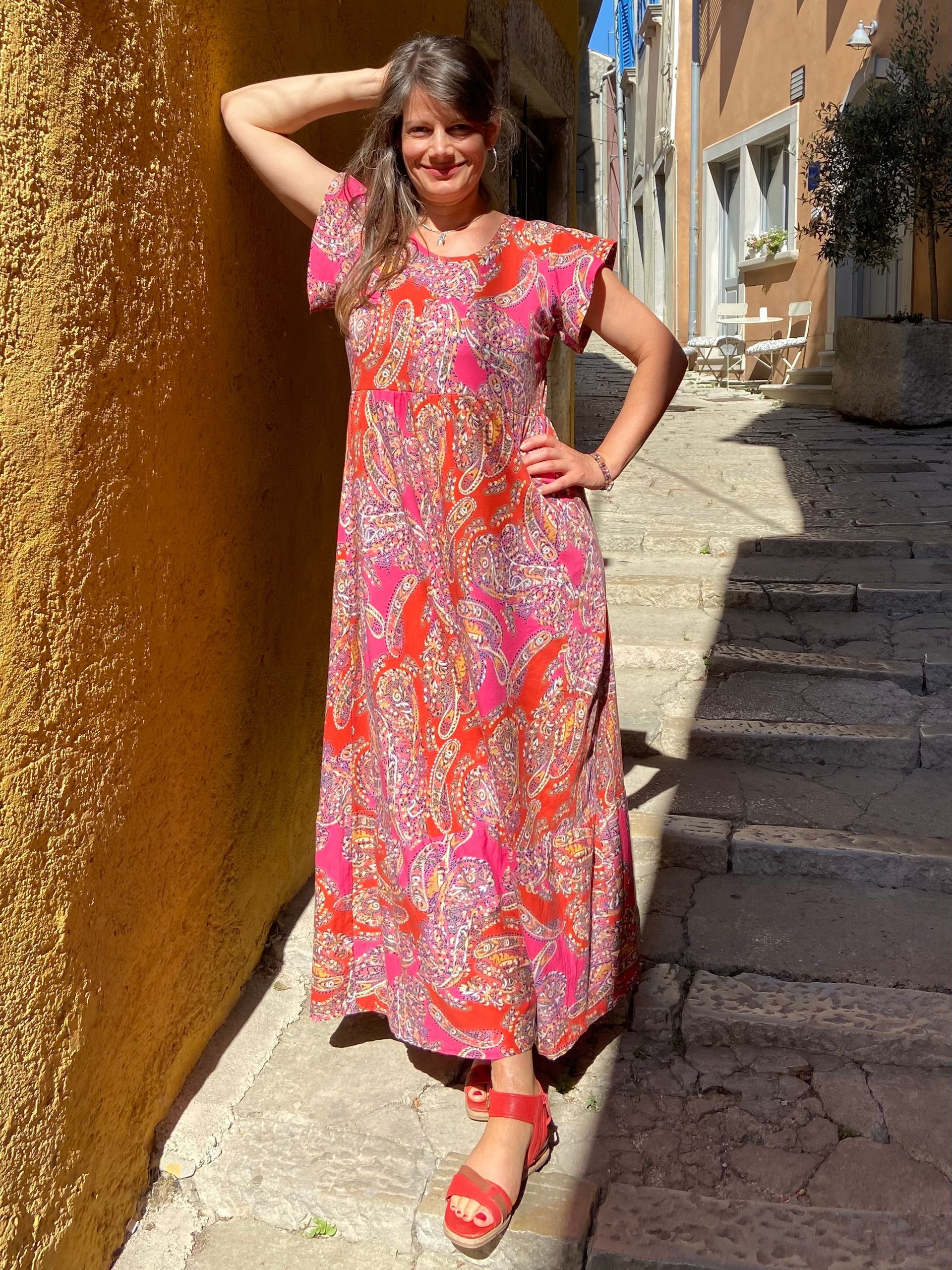 Tigerrock, Maxirock mit Tigermuster, Animalprint