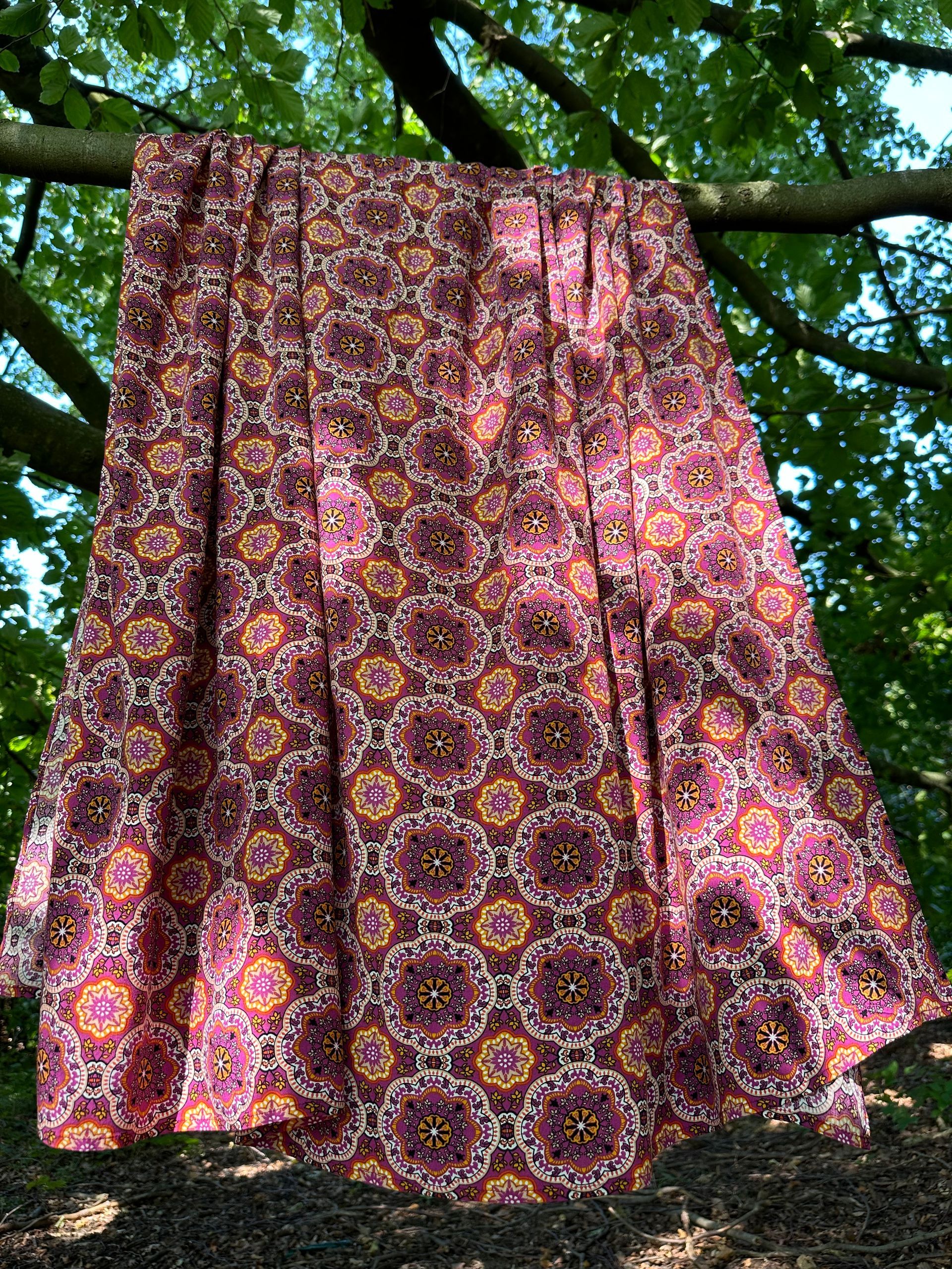 Tigerrock, Maxirock mit Tigermuster, Animalprint