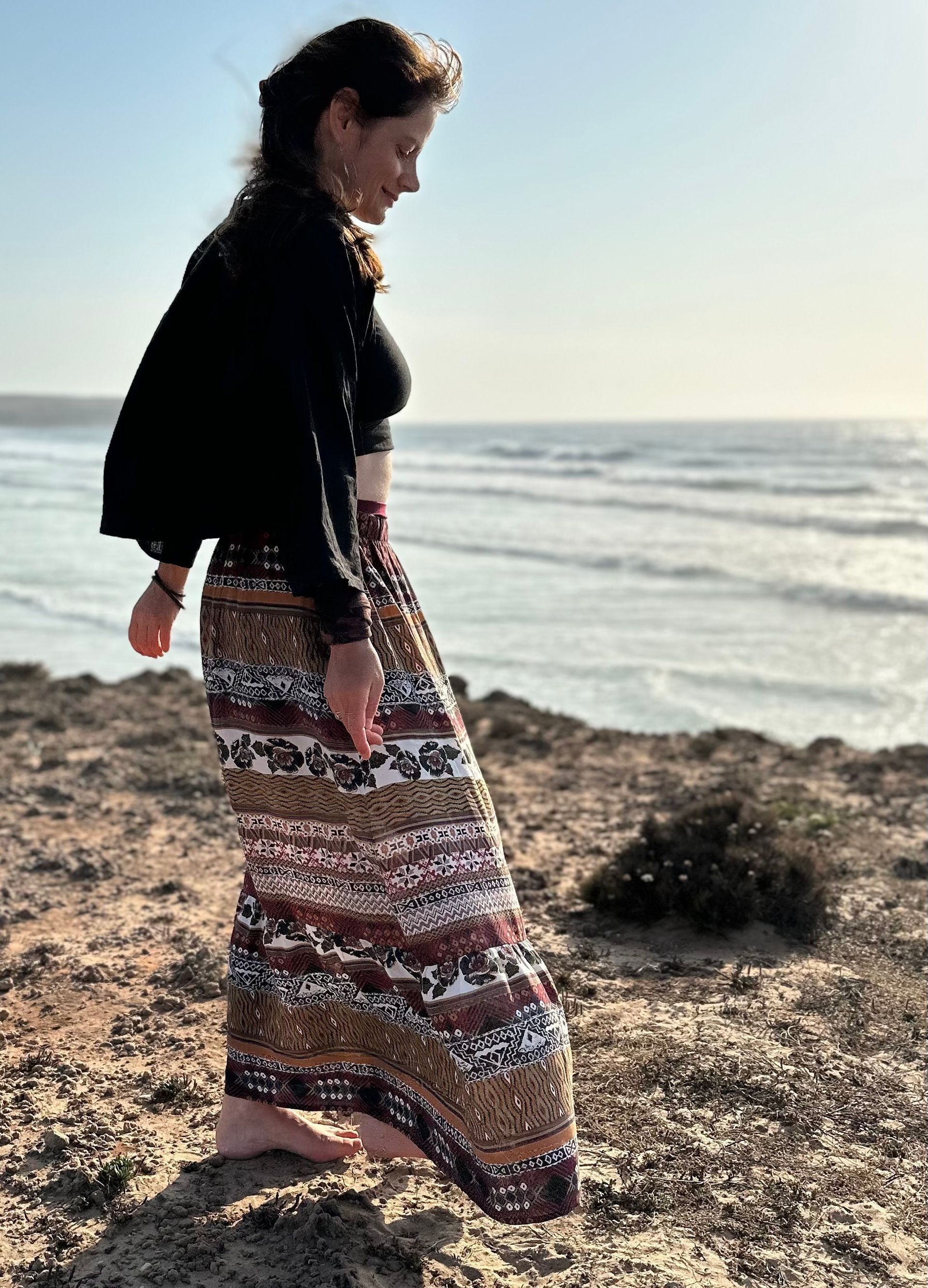 Tigerrock, Maxirock mit Tigermuster, Animalprint