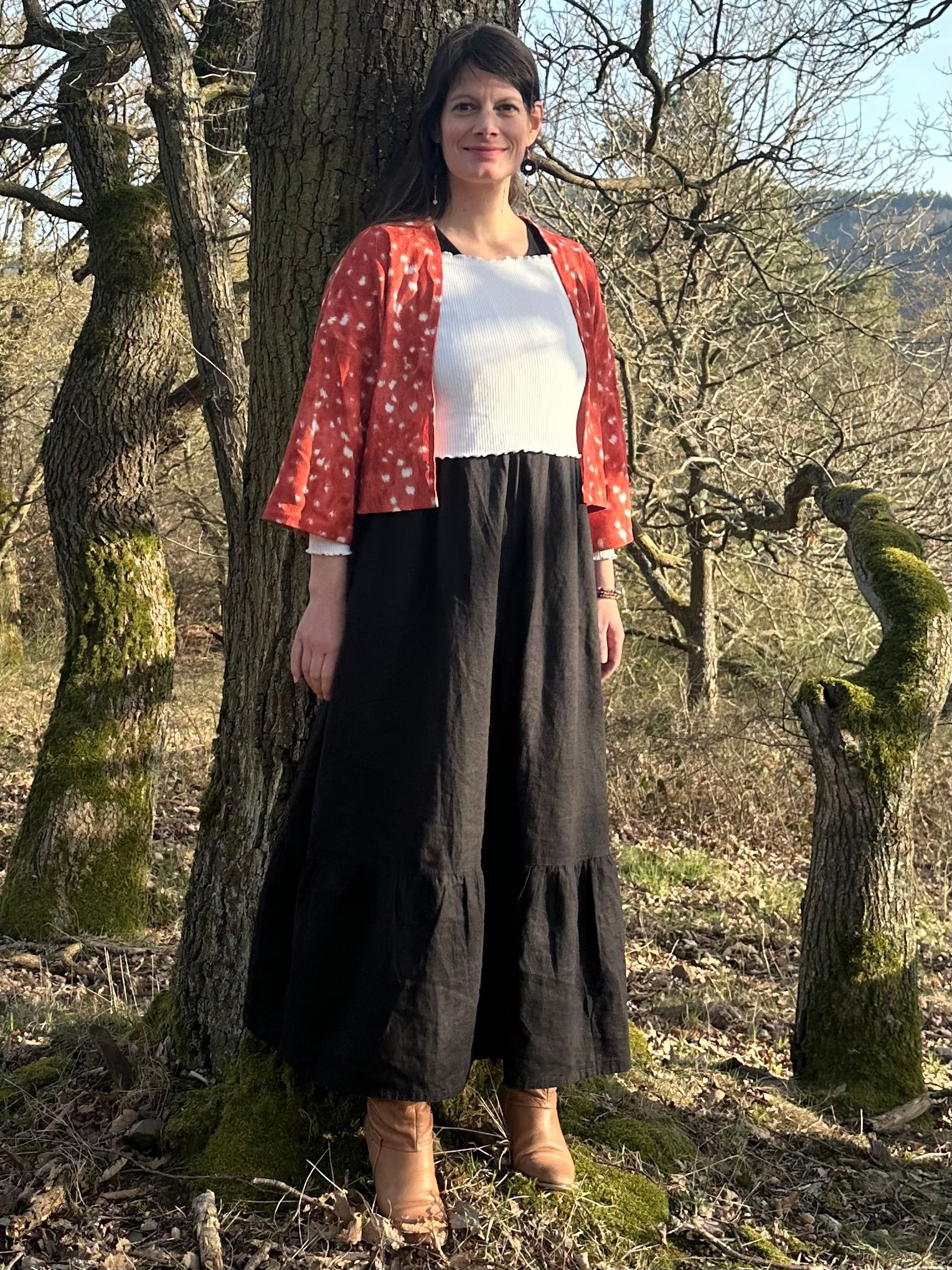 Tigerrock, Maxirock mit Tigermuster, Animalprint