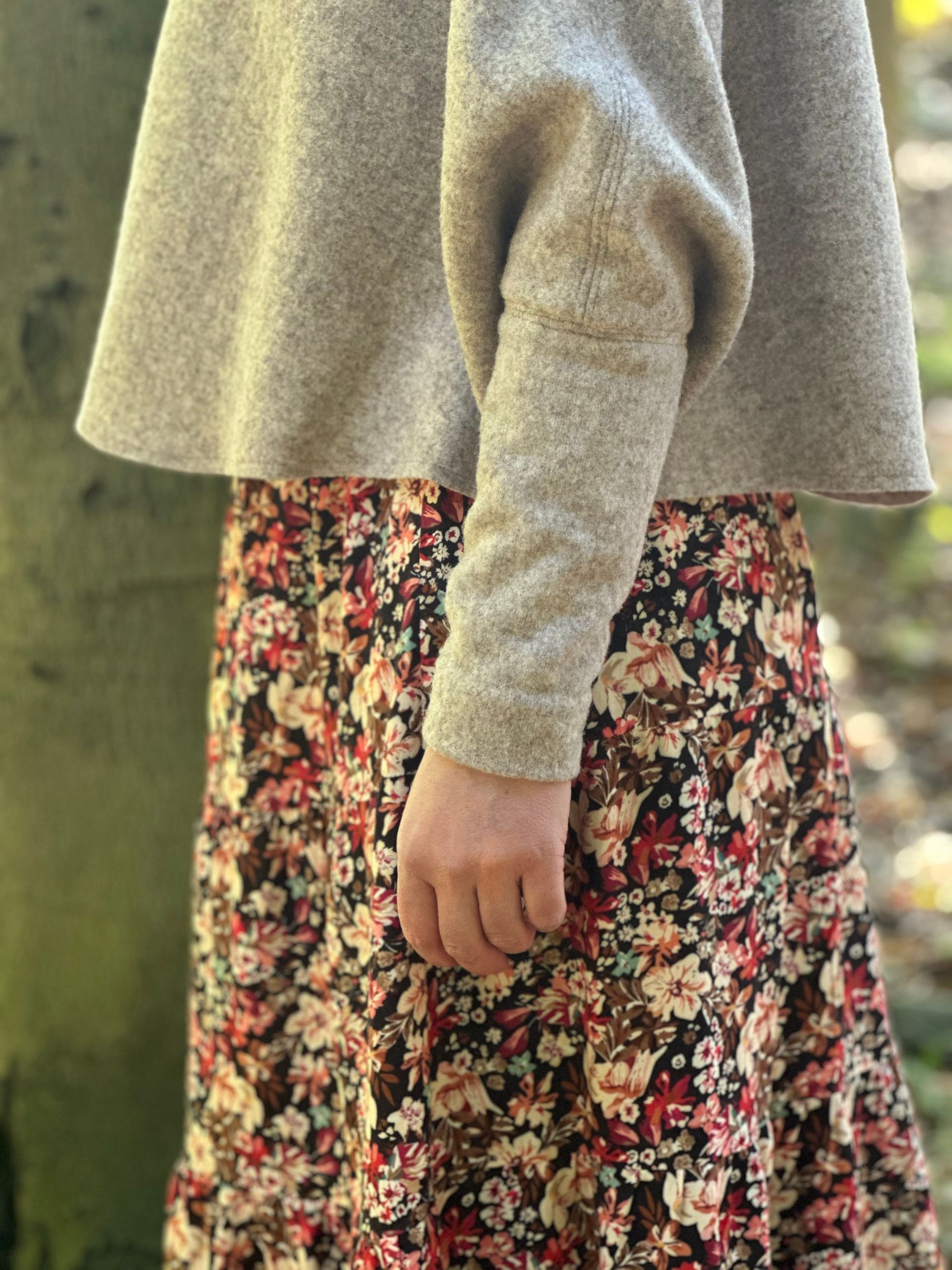 Tigerrock, Maxirock mit Tigermuster, Animalprint