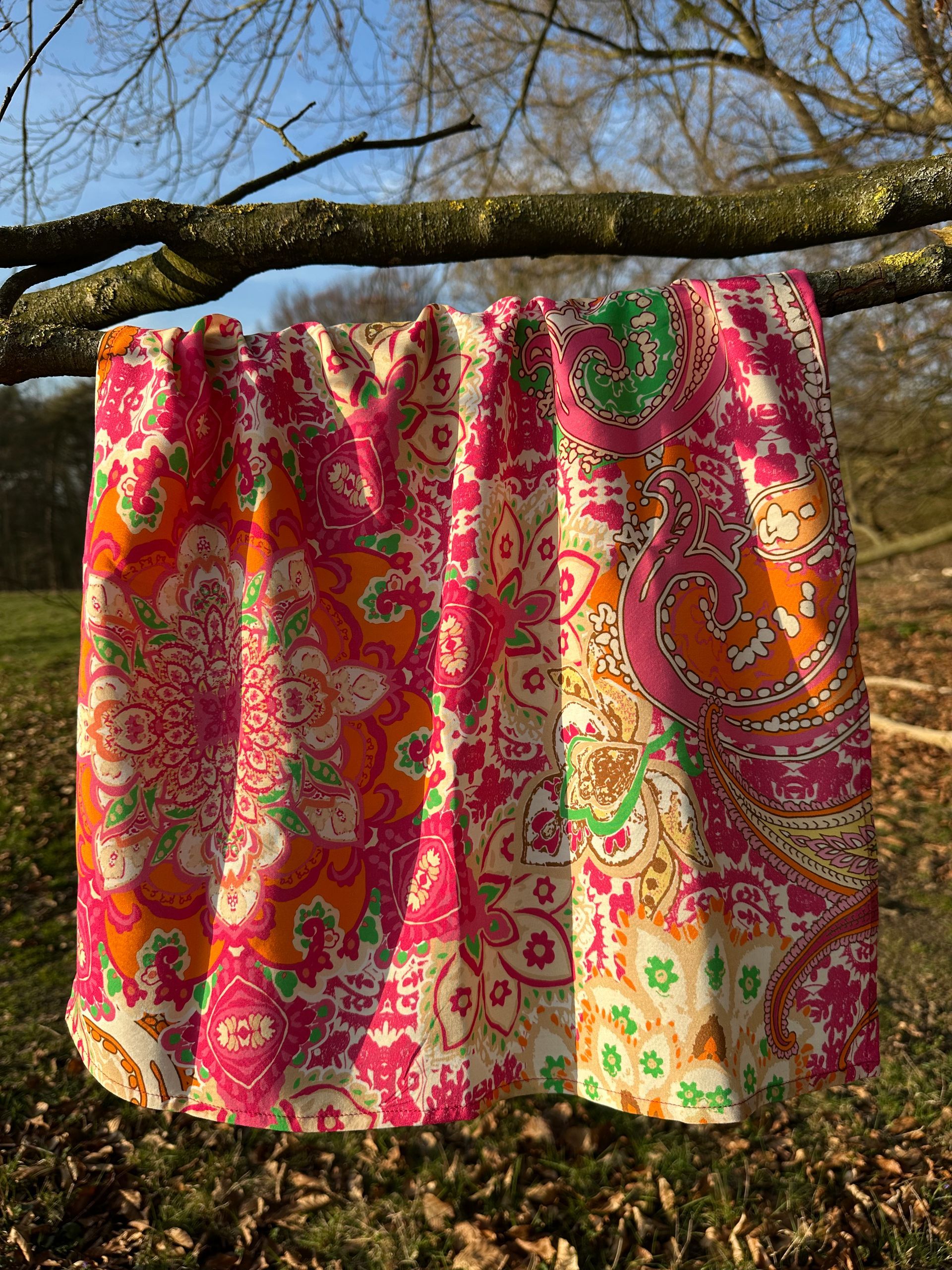 Tigerrock, Maxirock mit Tigermuster, Animalprint