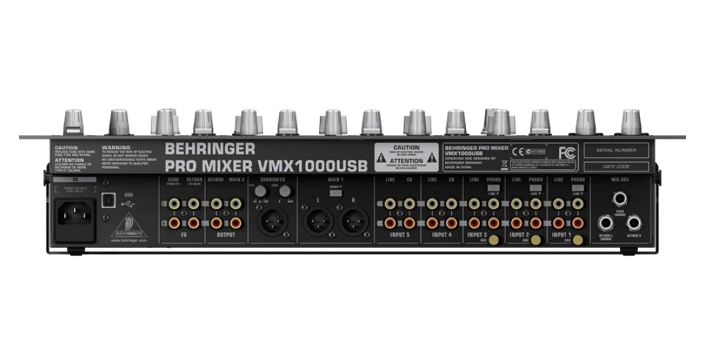 Analoger DJ-Mixer Behringer VMX1000 USB