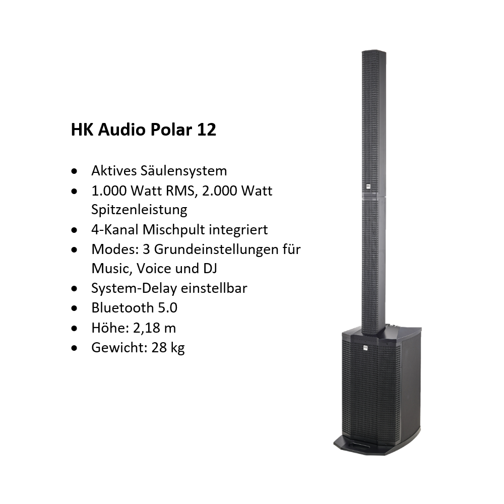 2 x HK Audio Polar 12