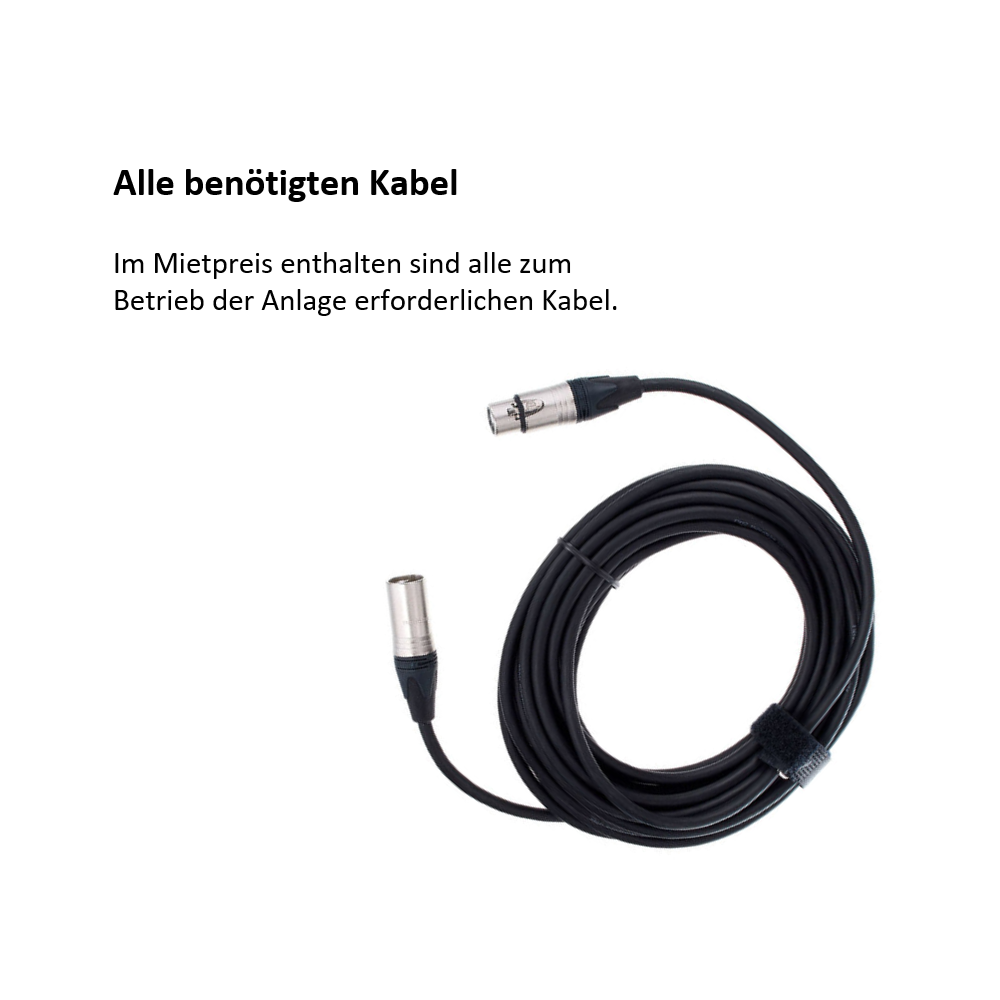 Alle benötigten Kabel