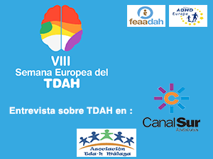 entrevista Canal Sur RTVA TV VIII Semana europea TDAH trastorno por deficit atencion e hiperactividad asociacion tdah malaga espacio El Matinal de Canal Sur Television La entrevista Carlos Maria Ruiz Nuria Tamayo Seccion Sociedad