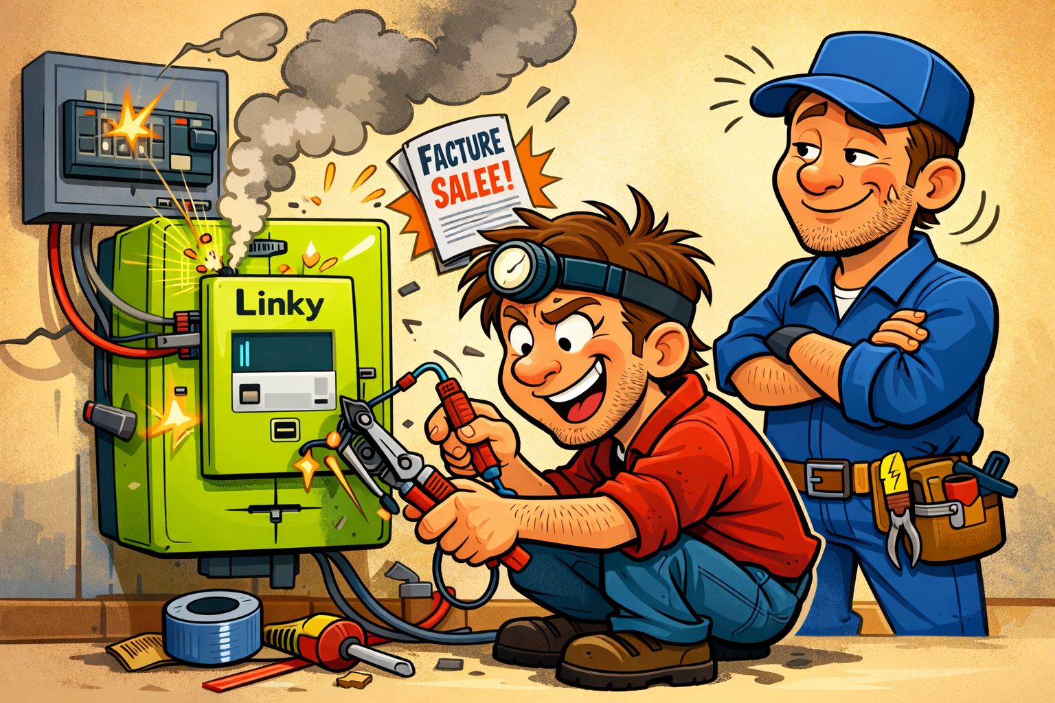 Sécurité d'un compteur Linky et conformité électrique à Caen - EURL RENOU Électricité